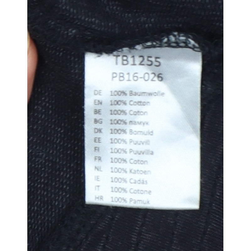 Urban Classics Men’s Black L Biker Jacket Cotton Zip Pockets