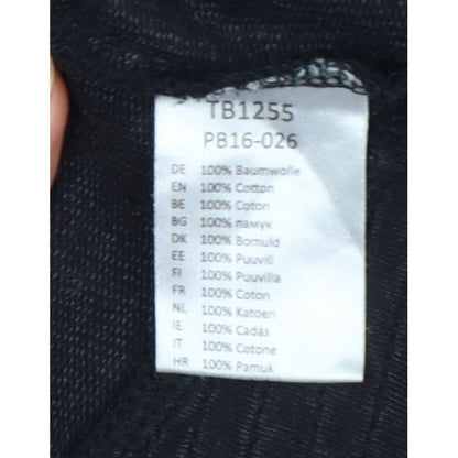 Urban Classics Men’s Black L Biker Jacket Cotton Zip Pockets