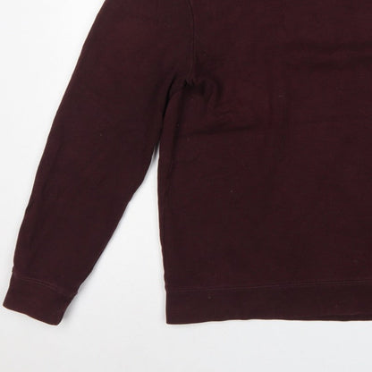 MVP Mens Red M Cotton Crew Neck Pullover Sweatshirt