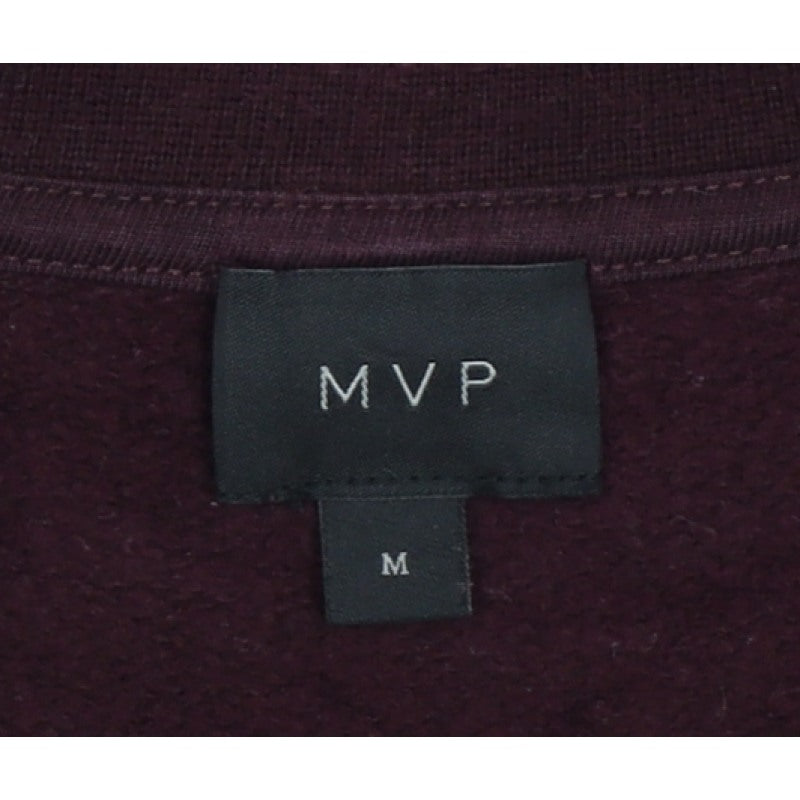 MVP Mens Red M Cotton Crew Neck Pullover Sweatshirt
