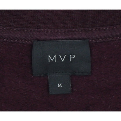 MVP Mens Red M Cotton Crew Neck Pullover Sweatshirt