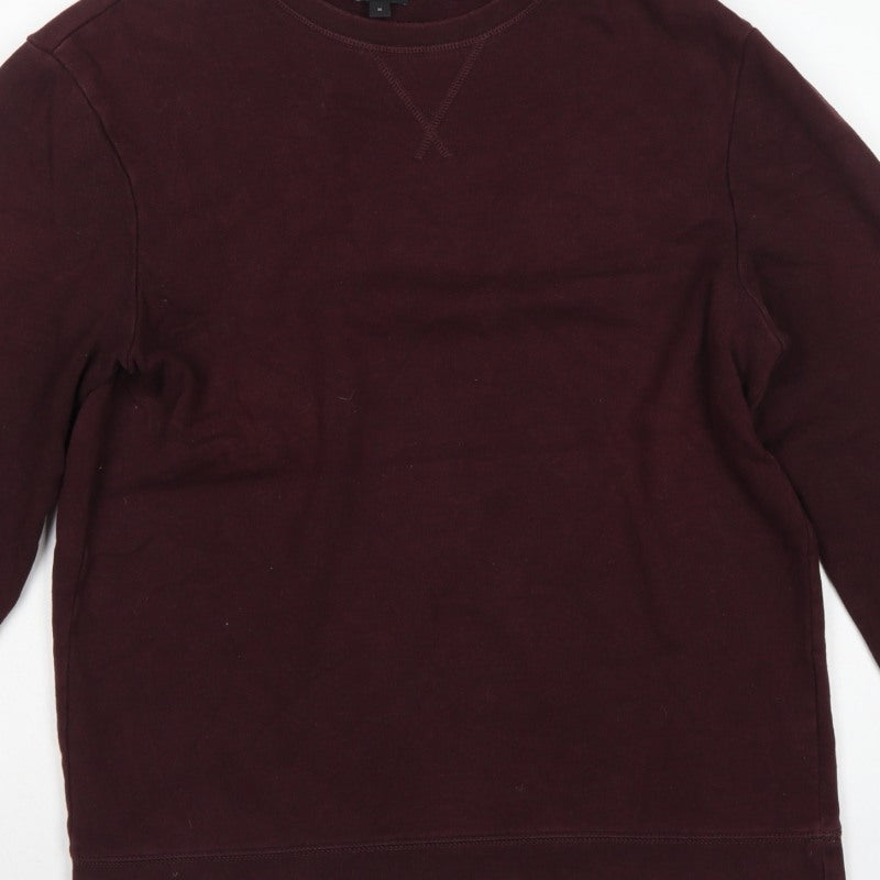 MVP Mens Red M Cotton Crew Neck Pullover Sweatshirt