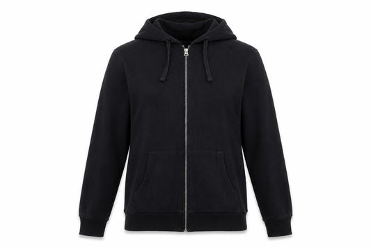 ASOS Women’s Black UK 10 Full Zip Cotton Hoodie Drawstring Pockets