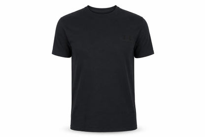 Under Armour Men's Black Small Loose Fit Crew Neck Logo T-Shirt