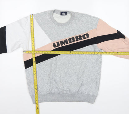 Umbro Women’s Multicoloured S Colourblock Logo Crew Sweatshirt