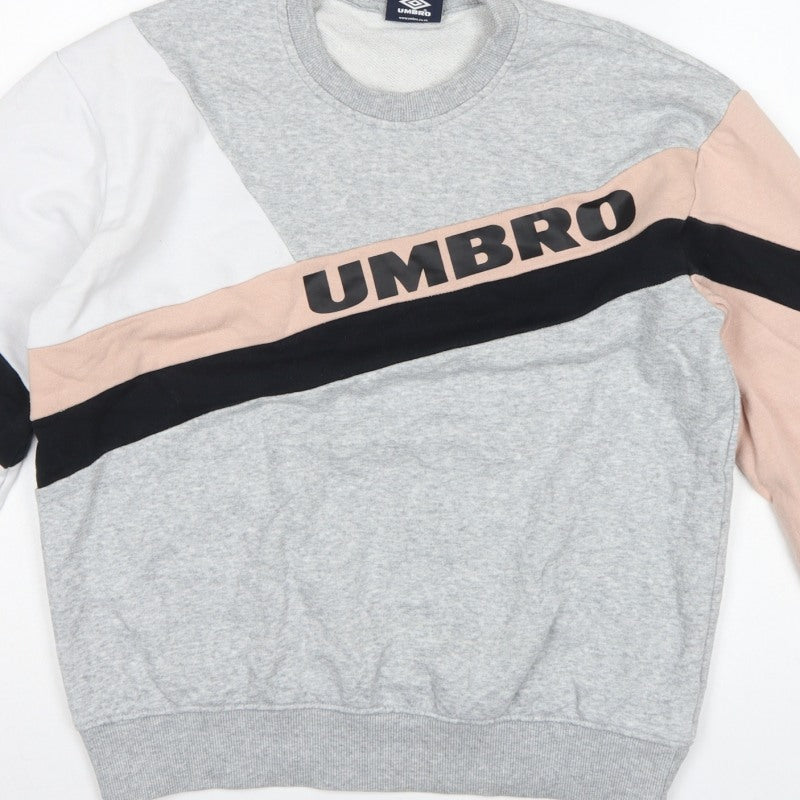 Umbro Women’s Multicoloured S Colourblock Logo Crew Sweatshirt