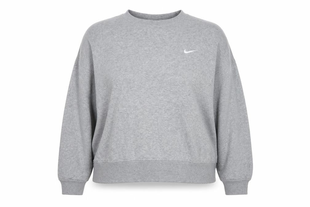 Nike Women’s Grey 2XL Pullover Crew Neck Logo Sweatshirt