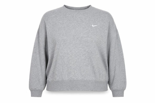 Nike Women’s Grey 2XL Pullover Crew Neck Logo Sweatshirt