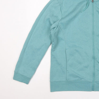 LA Gear Women’s Blue UK 18 Full Zip Hooded Fleece Hoodie Logo