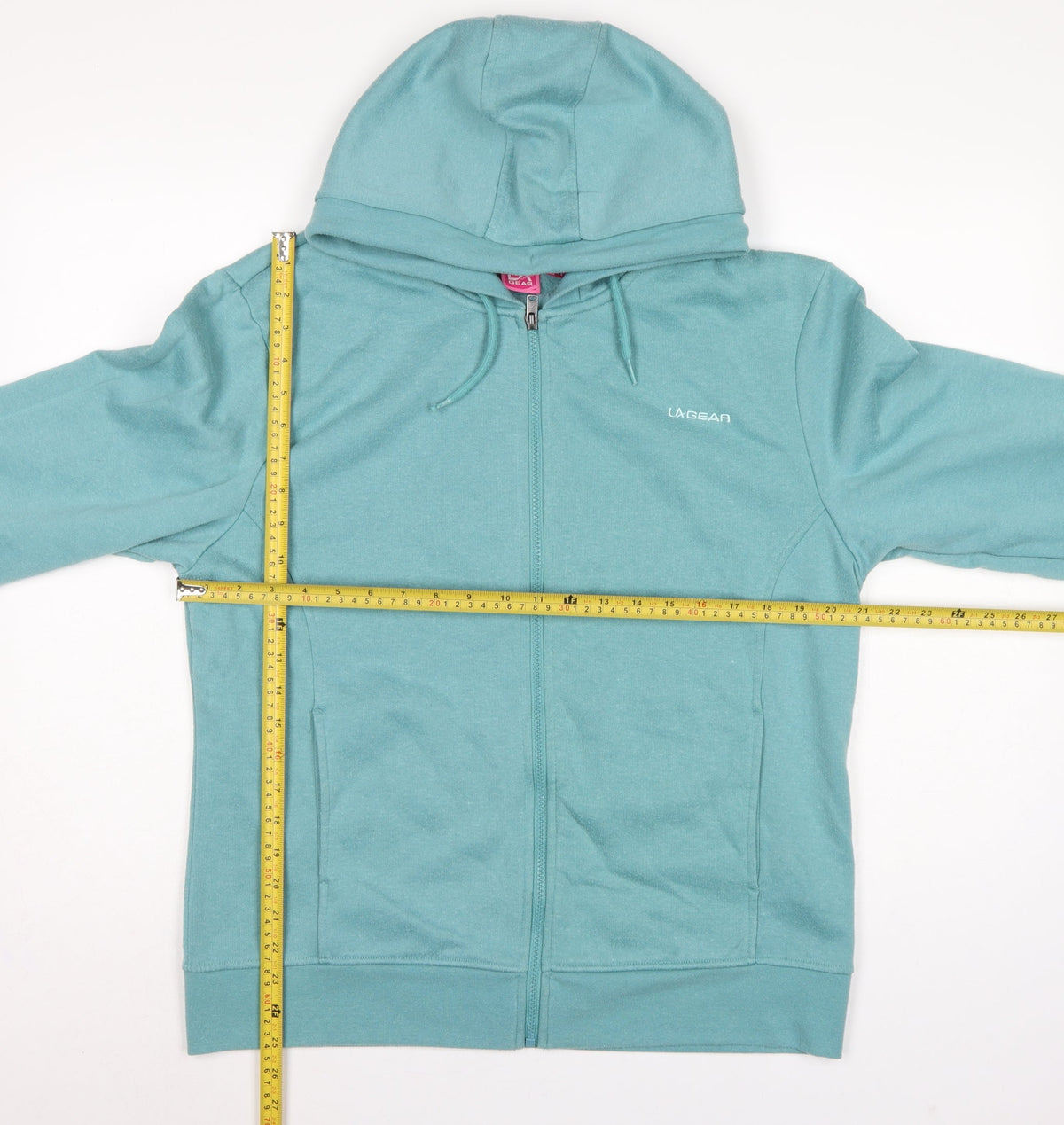 LA Gear Women’s Blue UK 18 Full Zip Hooded Fleece Hoodie Logo