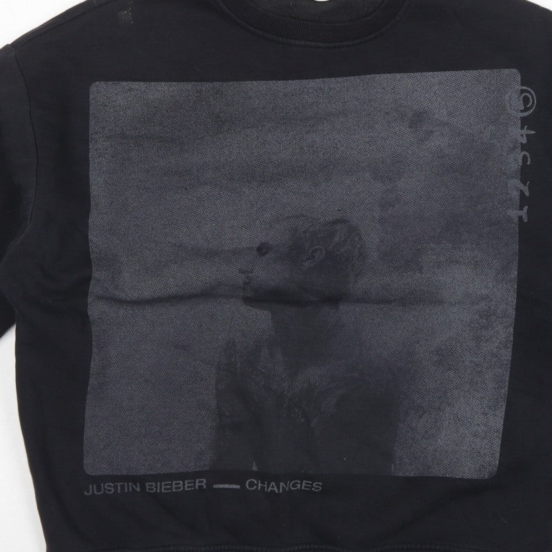 Justin Bieber Women’s Black S Pullover Changes Graphic Sweatshirt