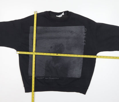 Justin Bieber Women’s Black S Pullover Changes Graphic Sweatshirt