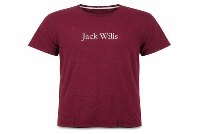 Jack Wills Men’s Burgundy XL Logo Graphic Crew Neck T-Shirt