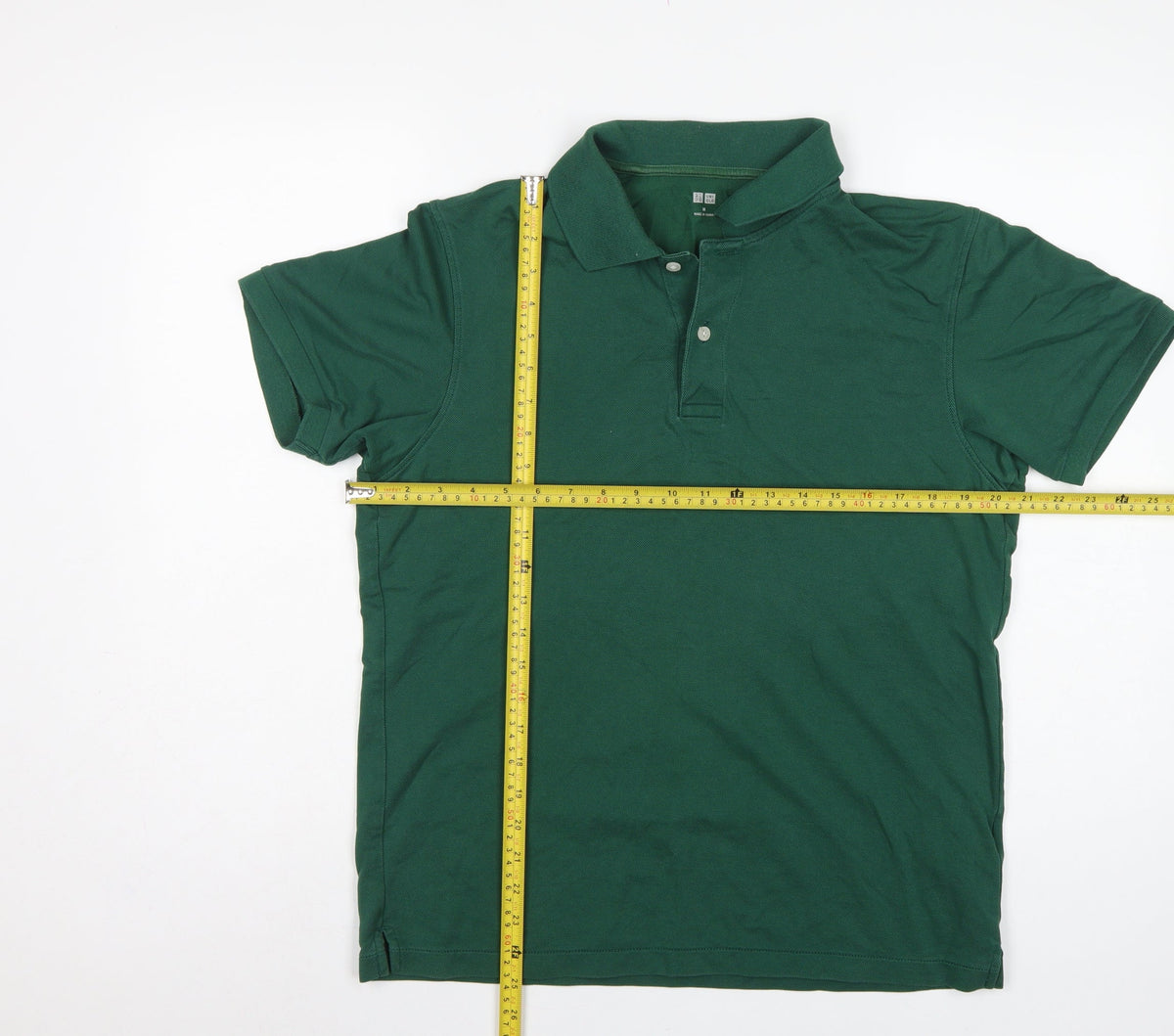 Uniqlo Men’s Green M Piqué Cotton Blend Short Sleeve Polo Shirt