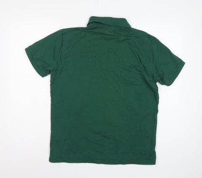 Uniqlo Men’s Green M Piqué Cotton Blend Short Sleeve Polo Shirt