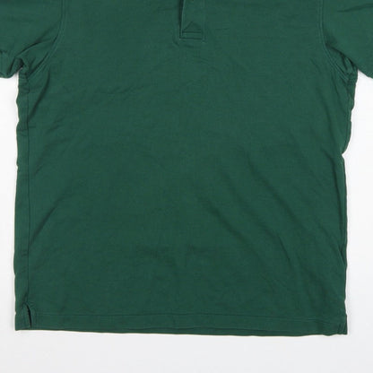 Uniqlo Men’s Green M Piqué Cotton Blend Short Sleeve Polo Shirt