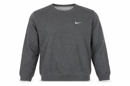 Nike Men’s Grey XL Long Sleeve Crew Neck Logo Pullover Sweatshirt