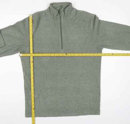 Peter Storm Men’s Green Small 1/4 Zip Fleece Sweatshirt High Neck