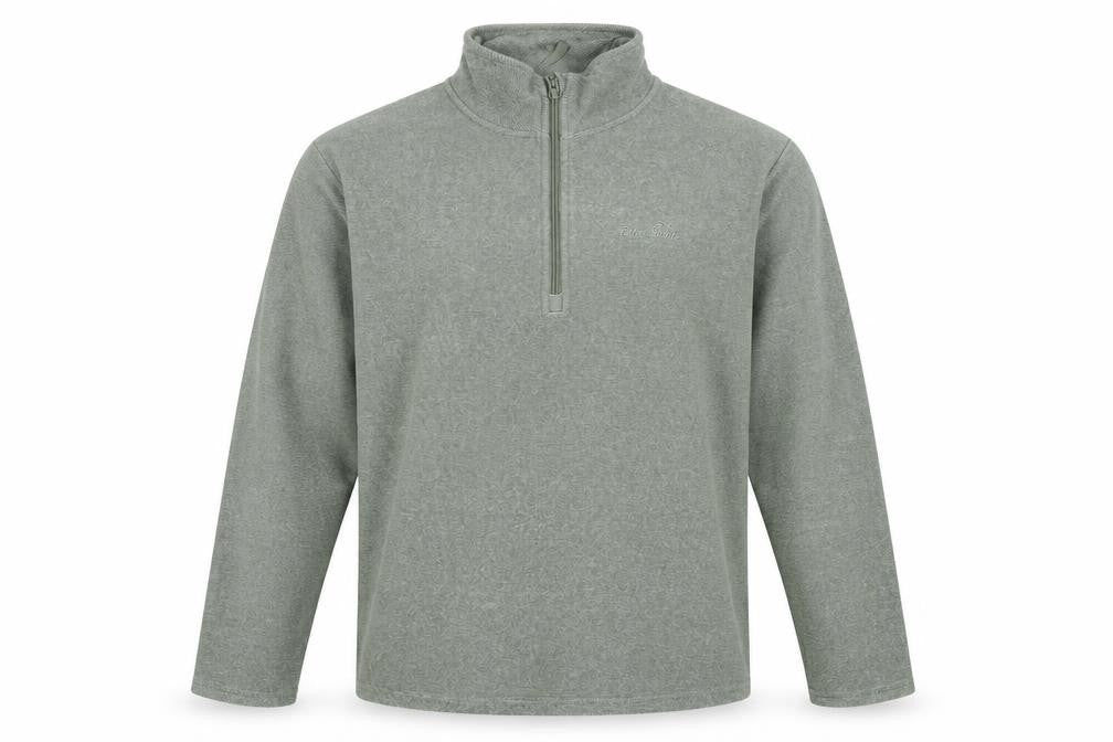 Peter Storm Men’s Green Small 1/4 Zip Fleece Sweatshirt High Neck