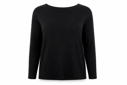 Selected Femme Women’s Black L Tencel Cotton Fine Knit Crew Neck Jumper
