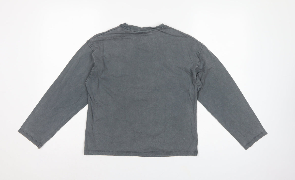 Zara Girls Grey Barbie Graphic Long Sleeve T-Shirt 9-10 Years
