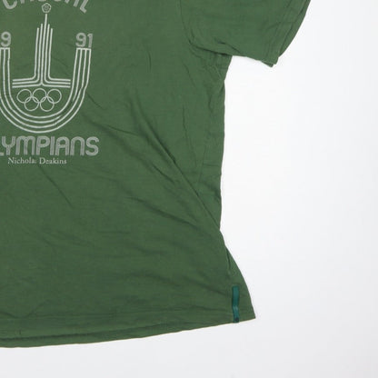 Nicholas Deakins Men’s Green 2XL Casual Olympians Graphic T-Shirt