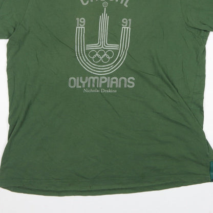 Nicholas Deakins Men’s Green 2XL Casual Olympians Graphic T-Shirt