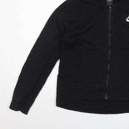 Nike Boys Black XL 13-14 Years Full Zip Hooded Hoodie Logo
