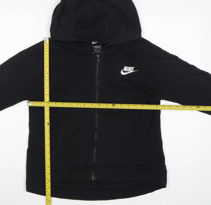 Nike Boys Black XL 13-14 Years Full Zip Hooded Hoodie Logo