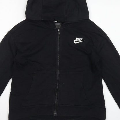 Nike Boys Black XL 13-14 Years Full Zip Hooded Hoodie Logo
