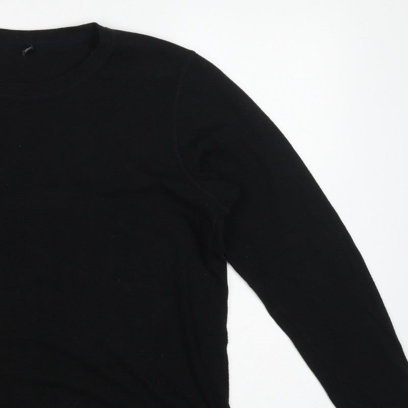 UNIQLO Men’s Black XL HEATTECH Thermal Long Sleeve Crew Neck T-Shirt
