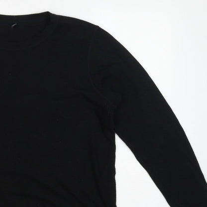 UNIQLO Men’s Black XL HEATTECH Thermal Long Sleeve Crew Neck T-Shirt