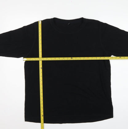 UNIQLO Men’s Black XL HEATTECH Thermal Long Sleeve Crew Neck T-Shirt