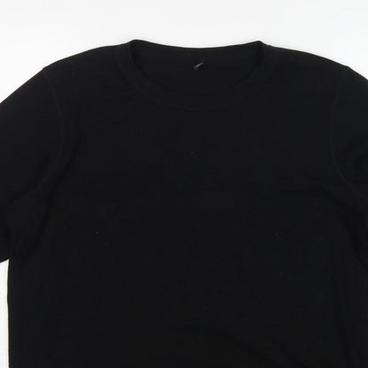 UNIQLO Men’s Black XL HEATTECH Thermal Long Sleeve Crew Neck T-Shirt