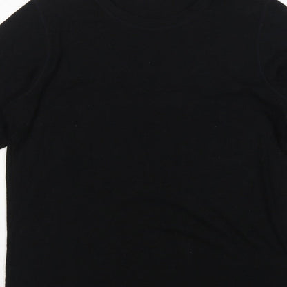 UNIQLO Men’s Black XL HEATTECH Thermal Long Sleeve Crew Neck T-Shirt