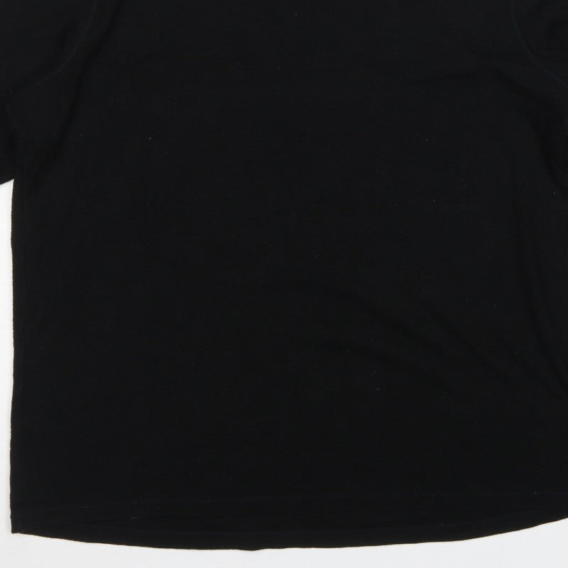 UNIQLO Men’s Black XL HEATTECH Thermal Long Sleeve Crew Neck T-Shirt