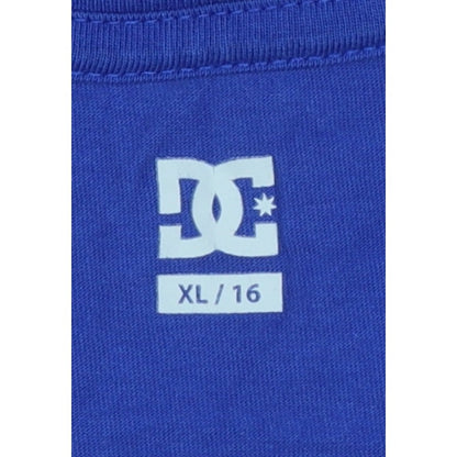 DC Boys Blue Yellow Logo Graphic Long Sleeve Pyjama Top Age 16