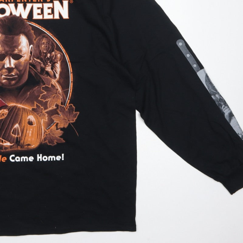 Hell On Shirts Men's Black 2XL Halloween Graphic Print Pullover Sweatshirt
