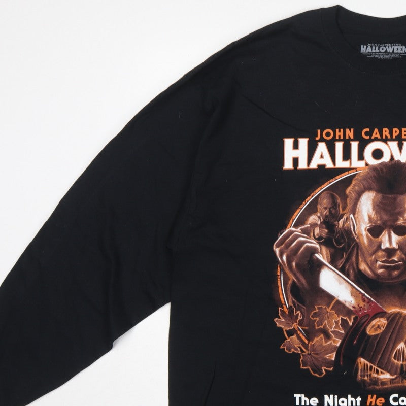 Hell On Shirts Men's Black 2XL Halloween Graphic Print Pullover Sweatshirt
