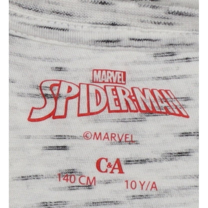 C&A Boys Grey Spider-Man Long Sleeve Pyjama Top Age 10 Years