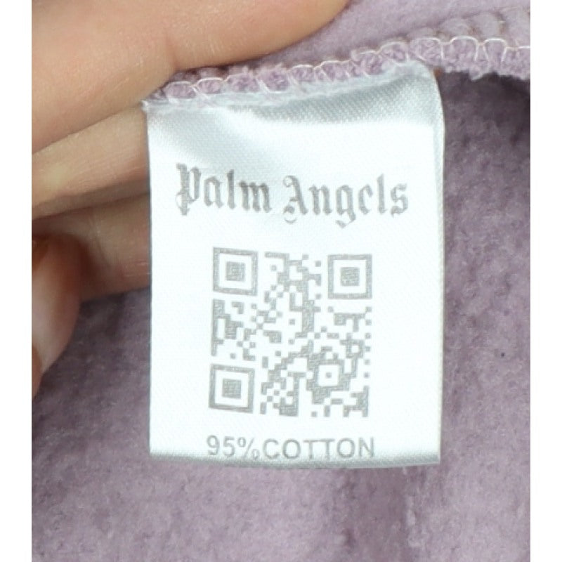 Palm Angels Women’s Pink XL Pullover Hoodie Embroidered Logo