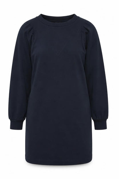 Oliver Bonas Women Blue UK 12 Jumper Dress Long Sleeve Cotton