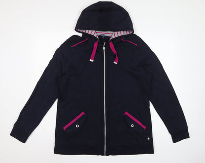 Maine New England Womens Blue Size 18 Full Zip Cotton Hoodie