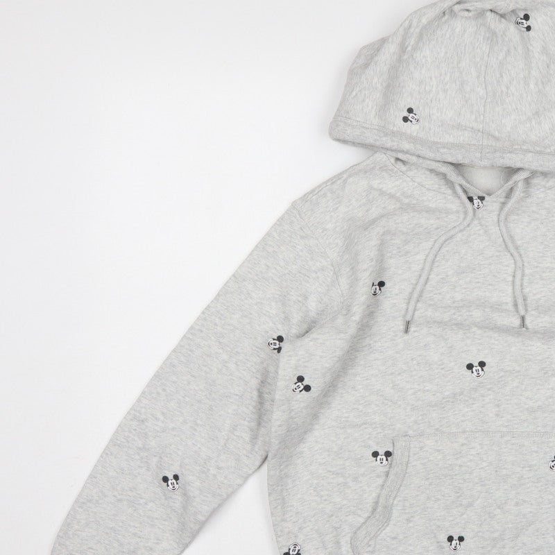 H&M L.O.G.G. Women Grey S Mickey Mouse Hooded Pullover Sweatshirt
