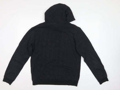 adidas Men’s Black S Pullover Hoodie Logo Sports Fleece
