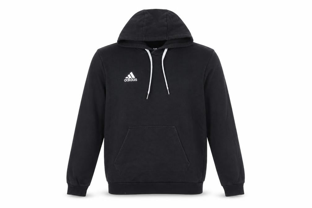 adidas Men’s Black S Pullover Hoodie Logo Sports Fleece