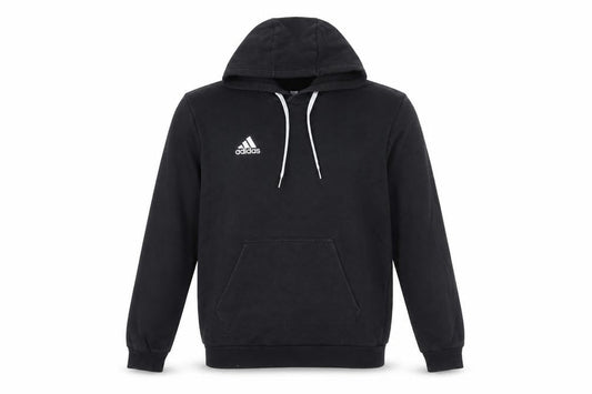 adidas Men’s Black S Pullover Hoodie Logo Sports Fleece