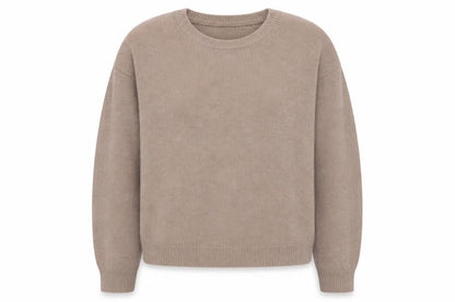 Brave Soul Women's Beige S Crew Neck Knit Pullover Jumper