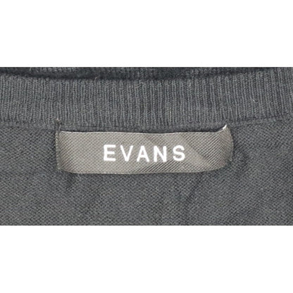 Evans Women's Black Size 22/24 Sequin Champagne Christmas Pullover Jumper