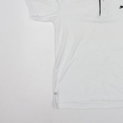 Slazenger Men's White XS Polo Shirt Logo Contrast Trim Short Sleeve